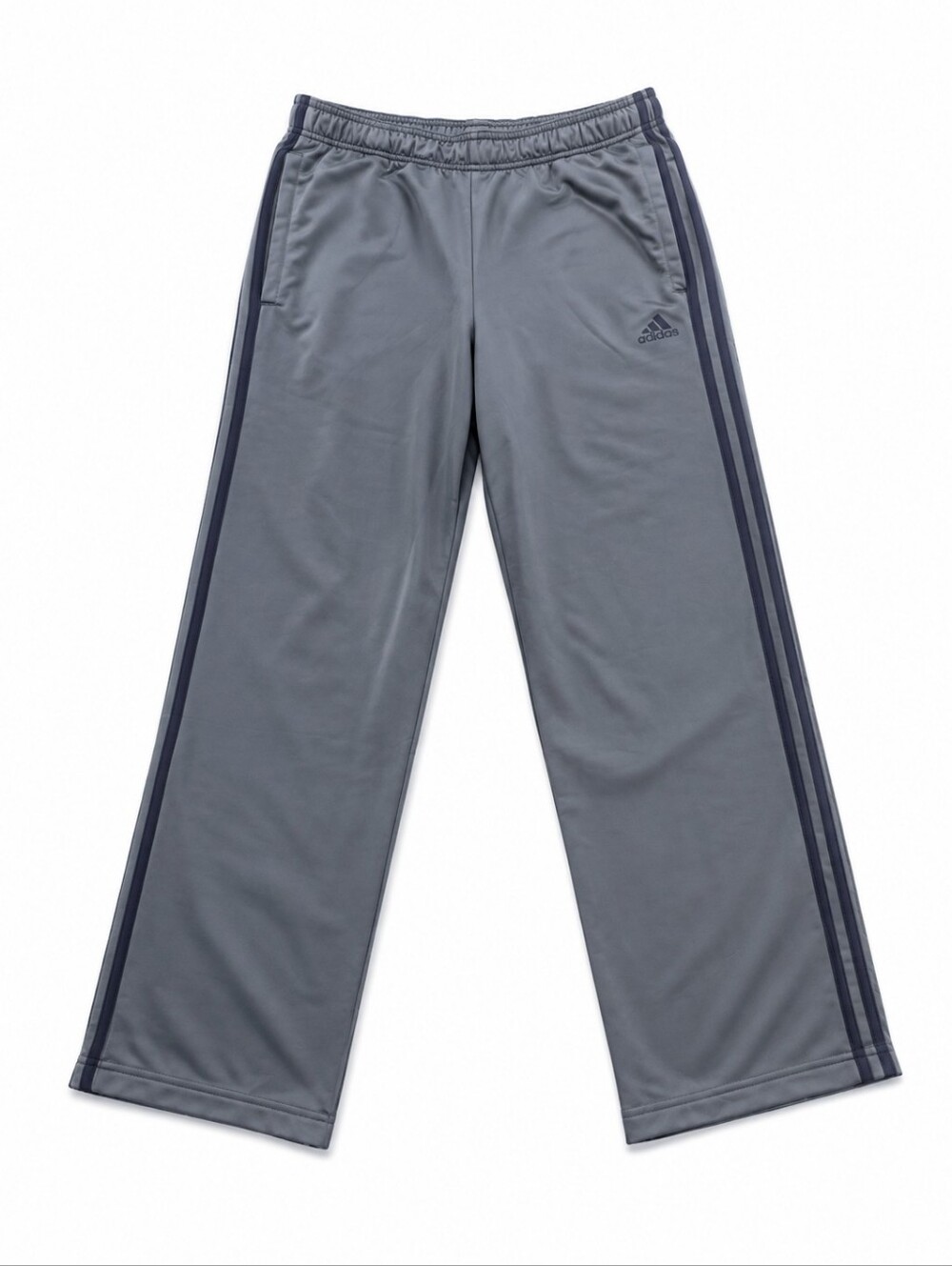 Adidas Primegreen Gray 3-Stripe Track Pants Men's Large Athletic Training Pants